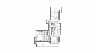 Apartment floor plan, 2 bedrooms in Anwa Aria No. 11008